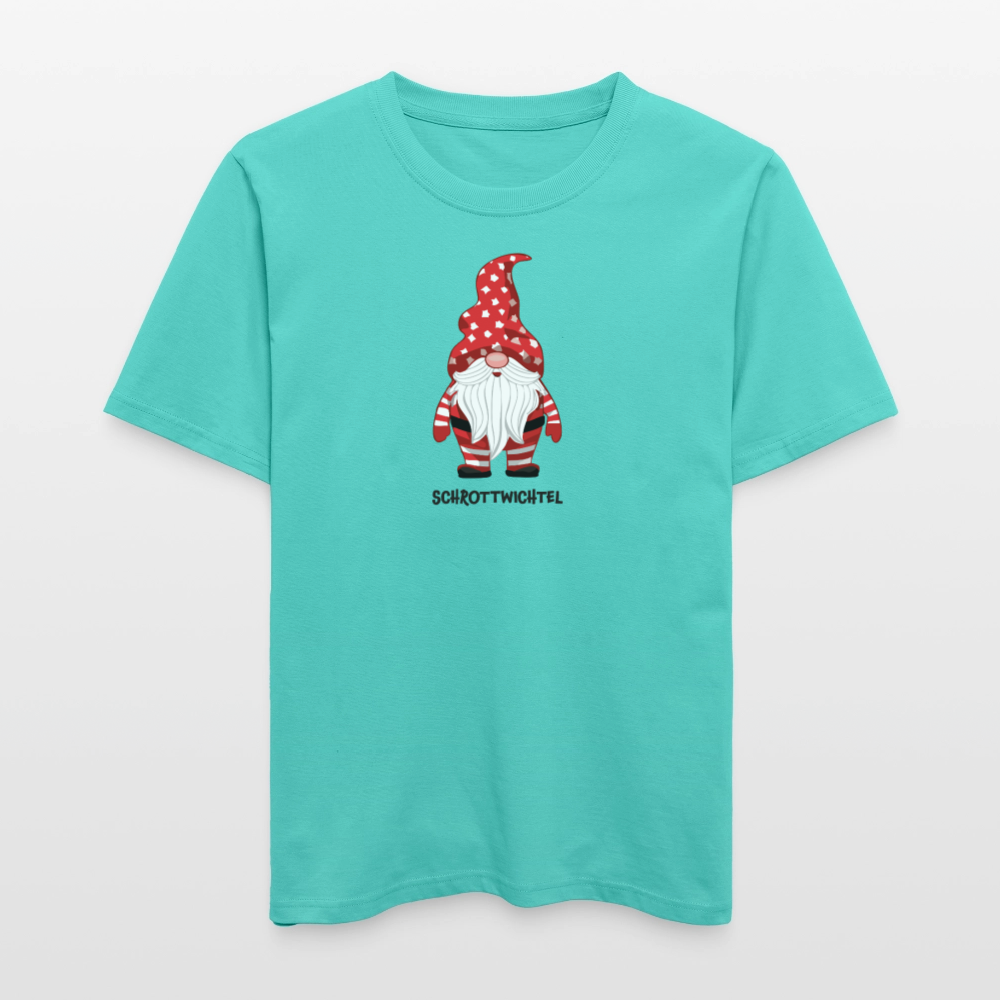 Unisex Bio-T-Shirt mit SCHROTTWICHTEL PRINT - Poolblau