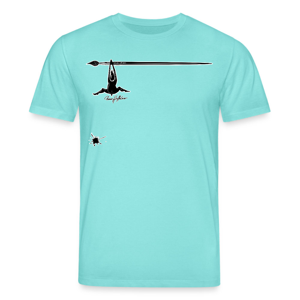 Unisex Bio-T-Shirt mit MÄNNLE PRINT - Poolblau