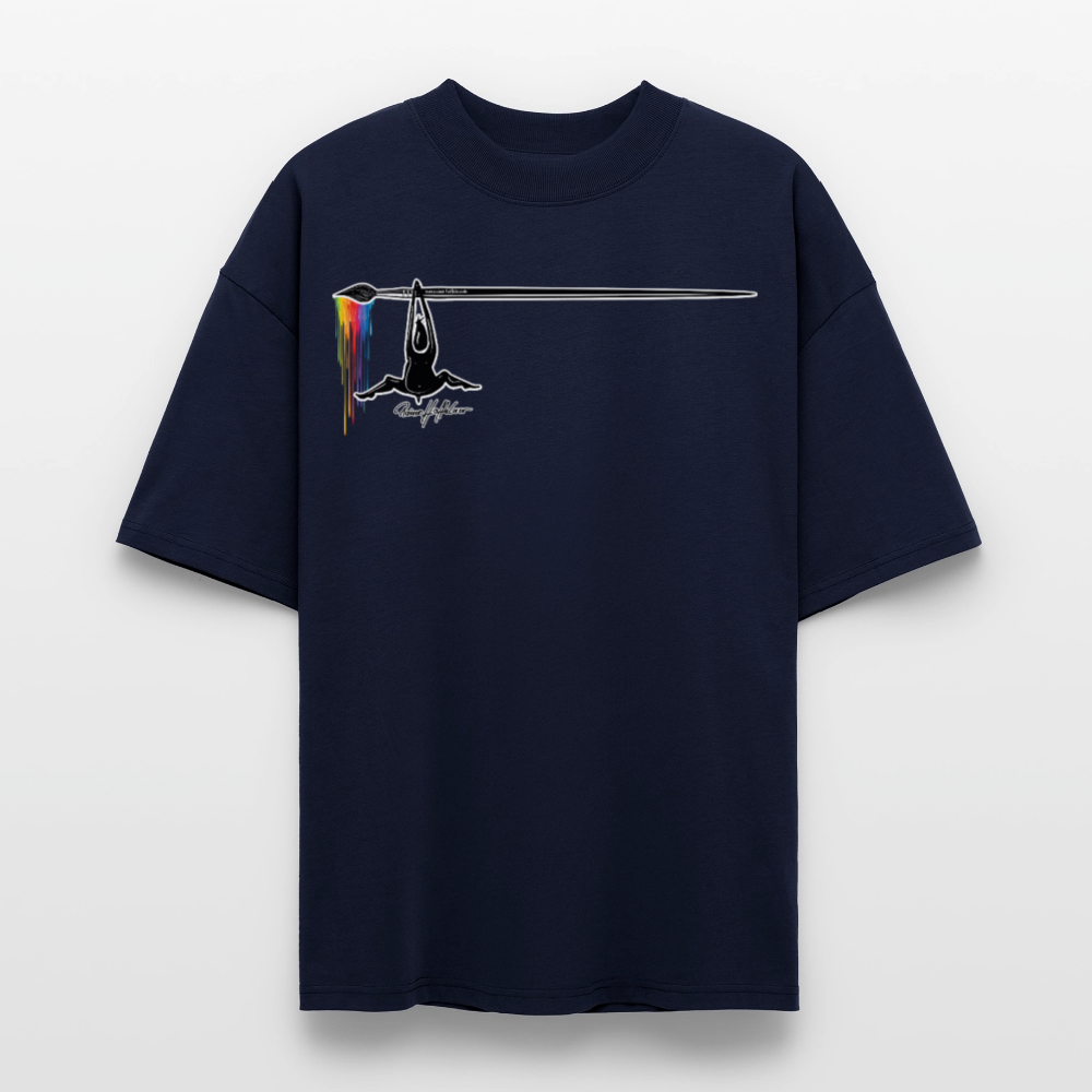Oversized Unisex T-Shirt mit MÄNNLE PRINT - Navy