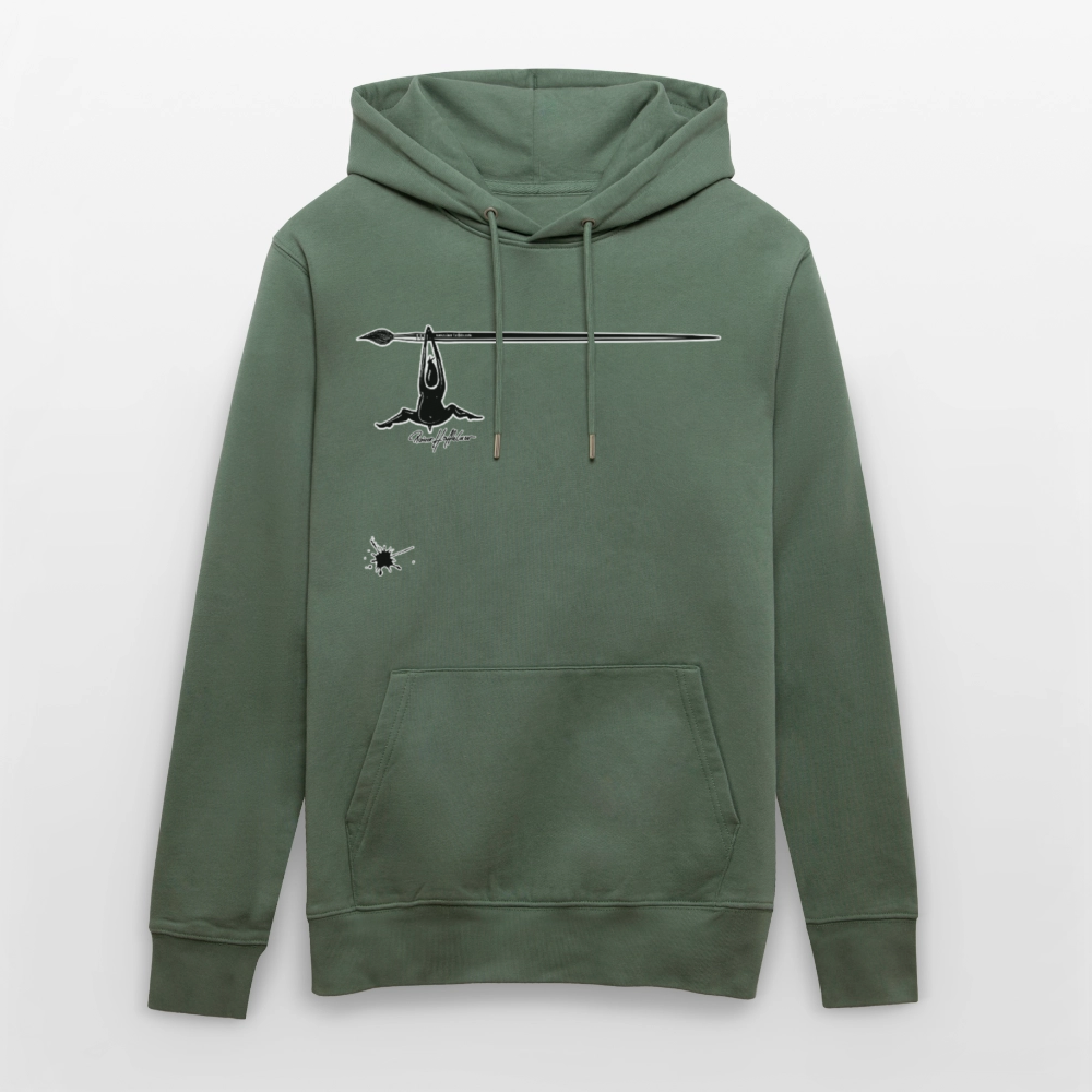 Unisex Hoodie mit TUSCHEMÄNNCHEN PRINT - Tanngrün