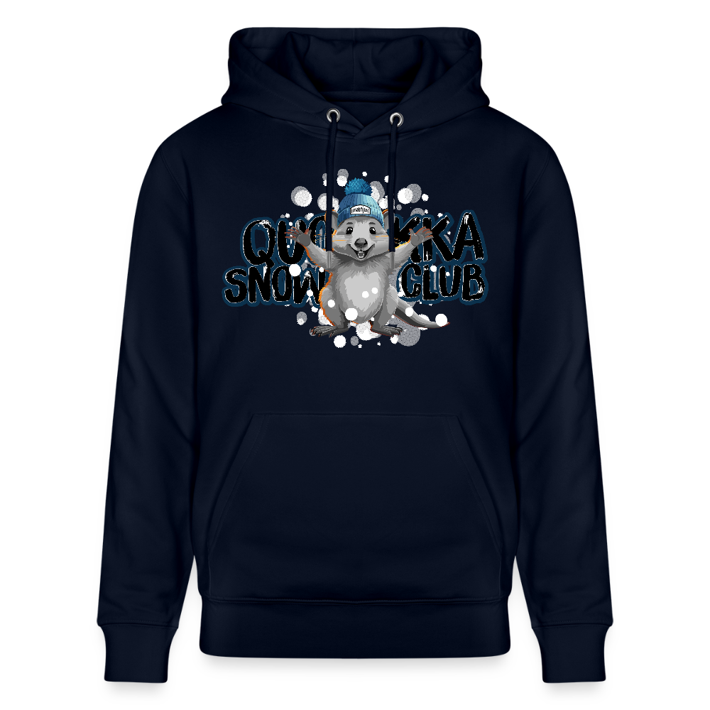 Unisex Bio-Hoodie mit QUOKKA SNOWCLUB PRINT - Navy