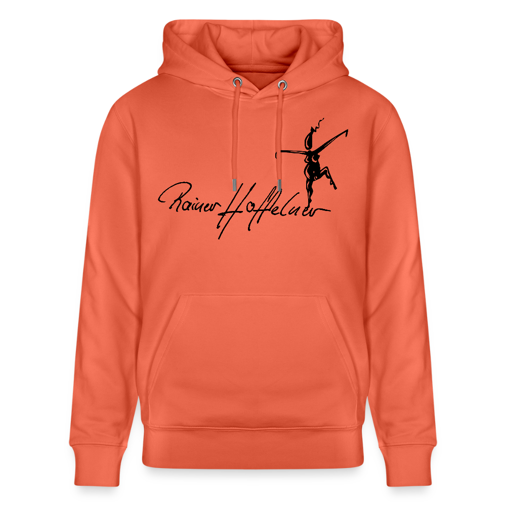 Unisex Bio-Hoodie mit TUSCHEWEIBCHEN PRINT - Hellrot