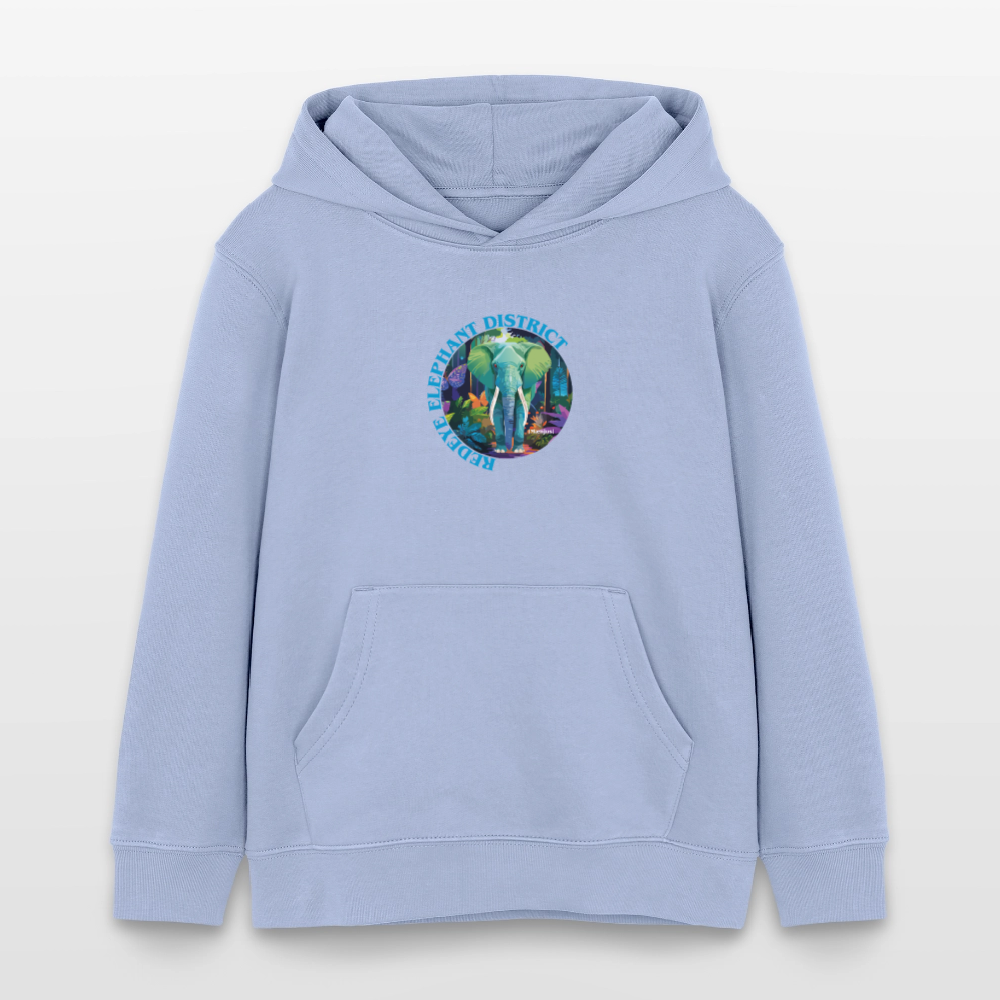 MNJS KIDS Bio-Hoodie mit REDEYE ELEPHANT DISTRICT PRINT - Sky