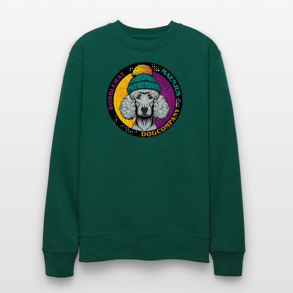 Unisex Bio-Sweatshirt mit BOBBLEHAT DOGCOMPANY PRINT - Forest