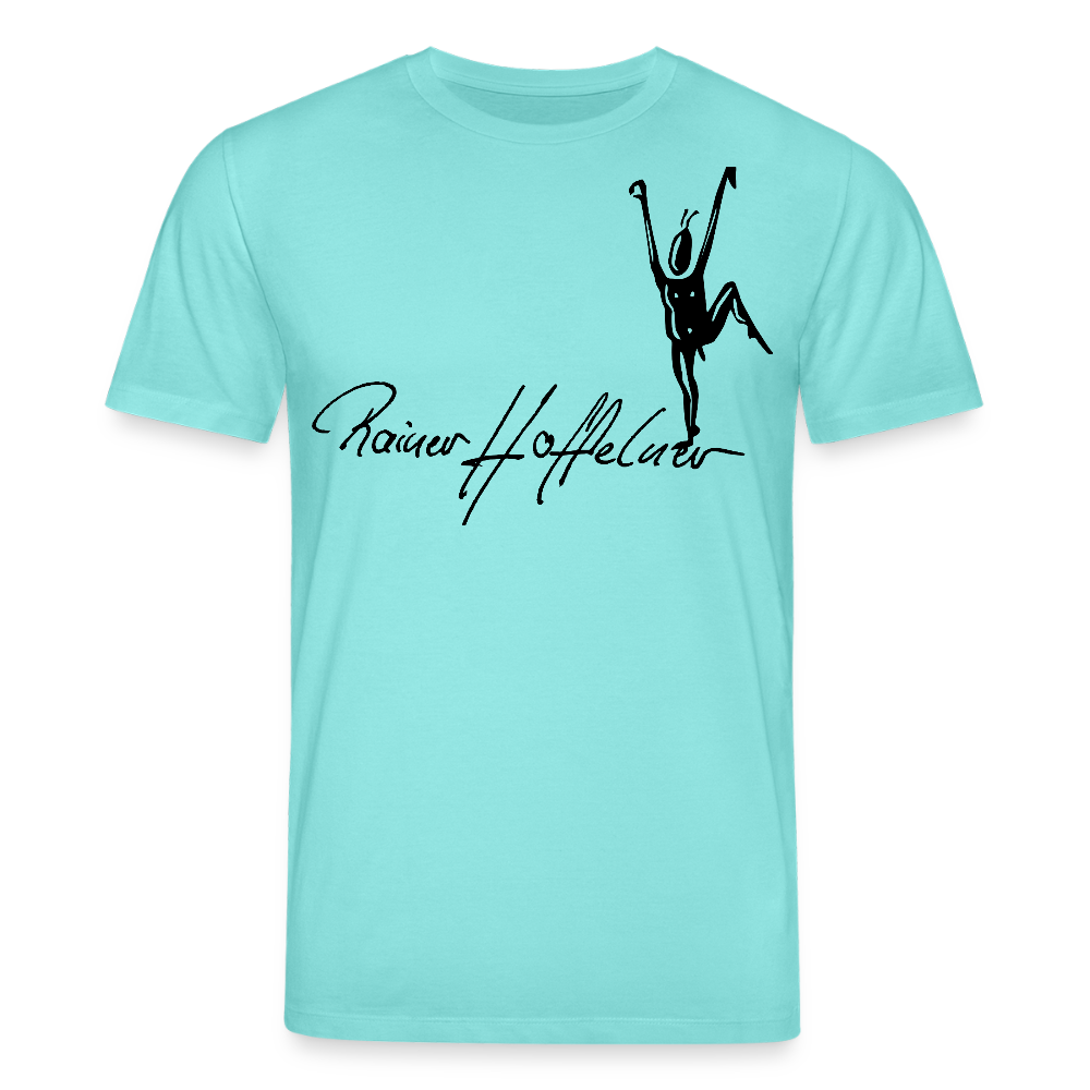 Unisex Bio-T-Shirt mit TUSCHEMÄNNCHEN PRINT - Poolblau