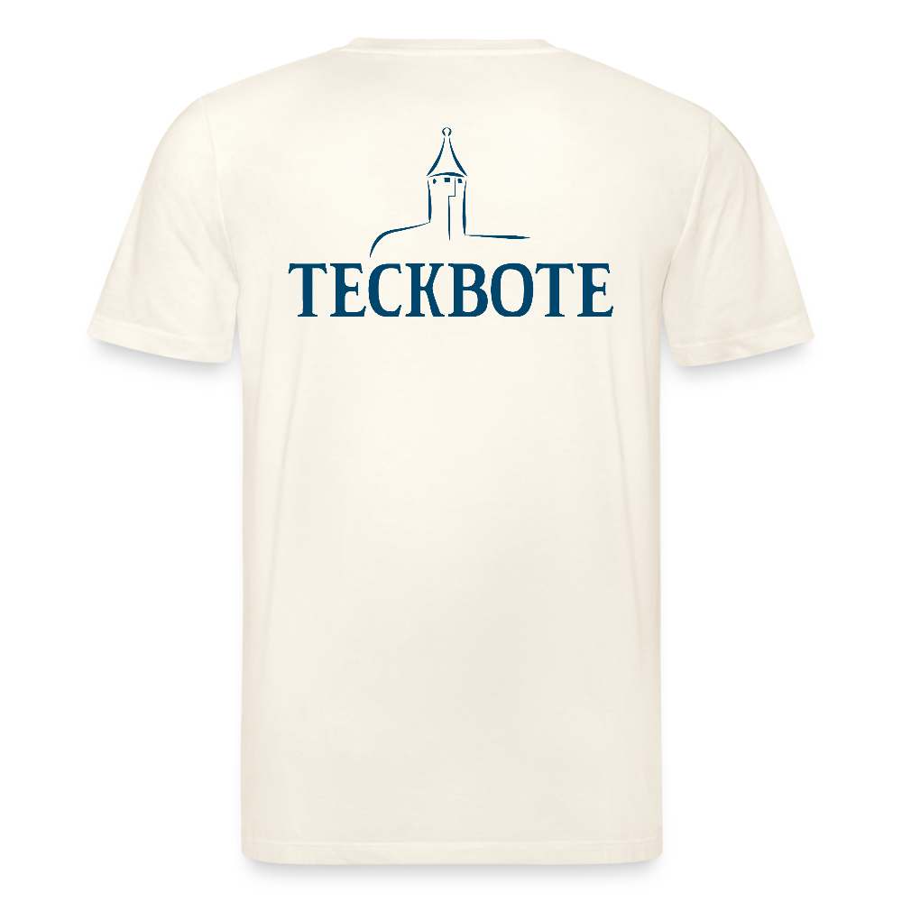 Unisex Bio-T-Shirt mit TECKBOTE PRINT - Naturweiß