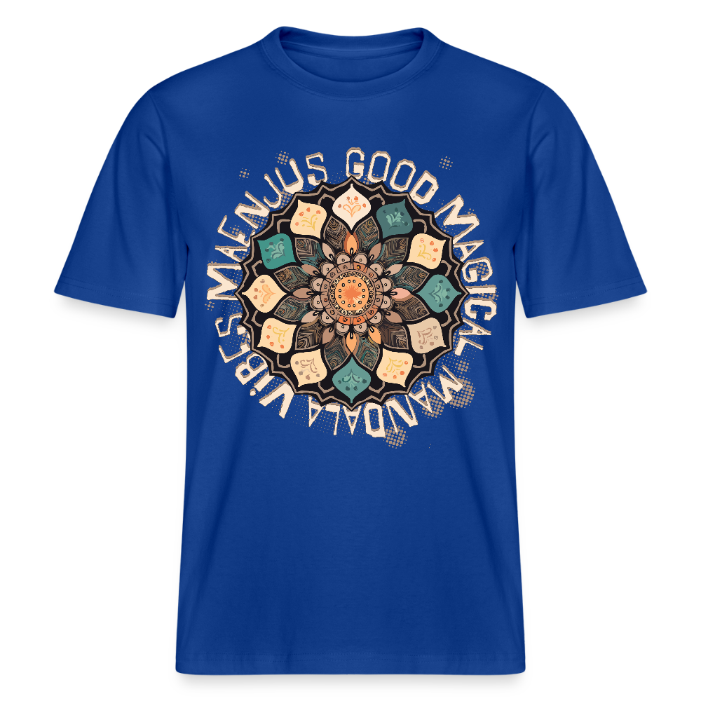 Unisex Bio-T-Shirt mit MANDALA VIBES PRINT - Dunkelblau
