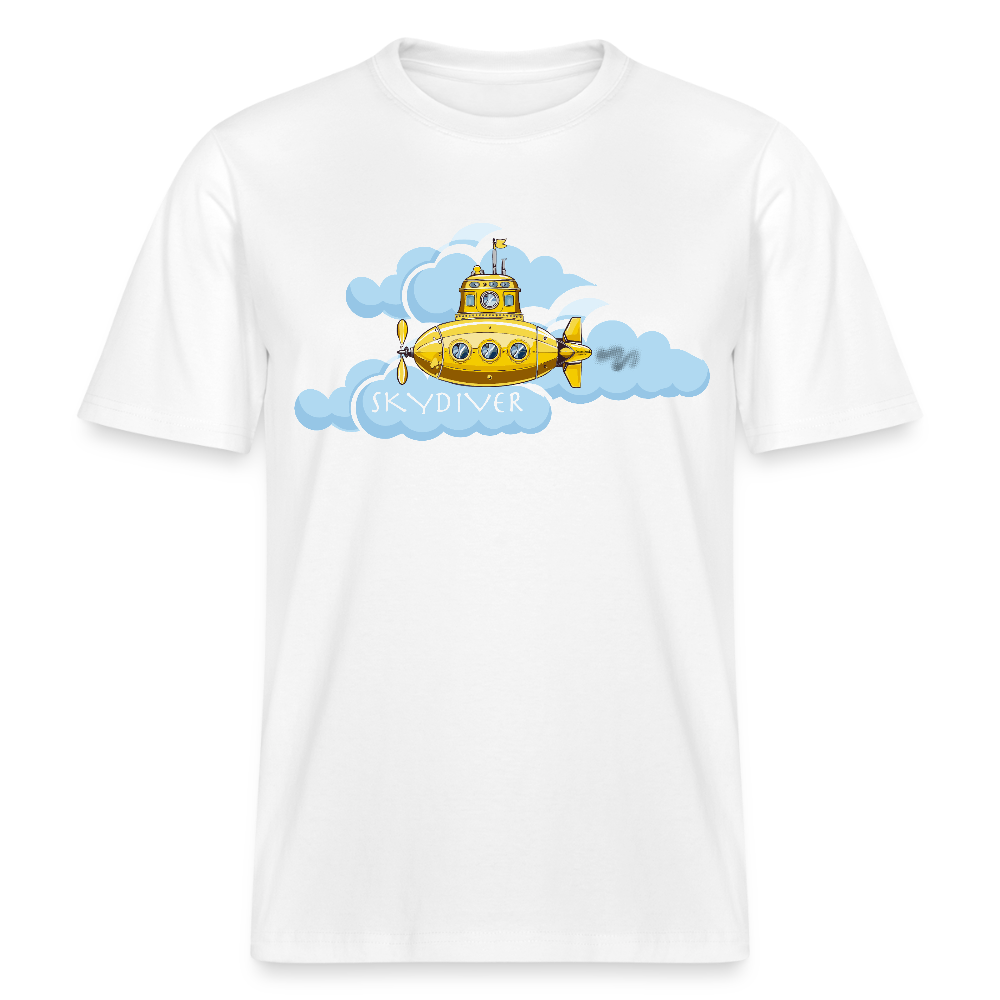 Unisex Bio-T-Shirt mit SKYDIVER PRINT - Weiß
