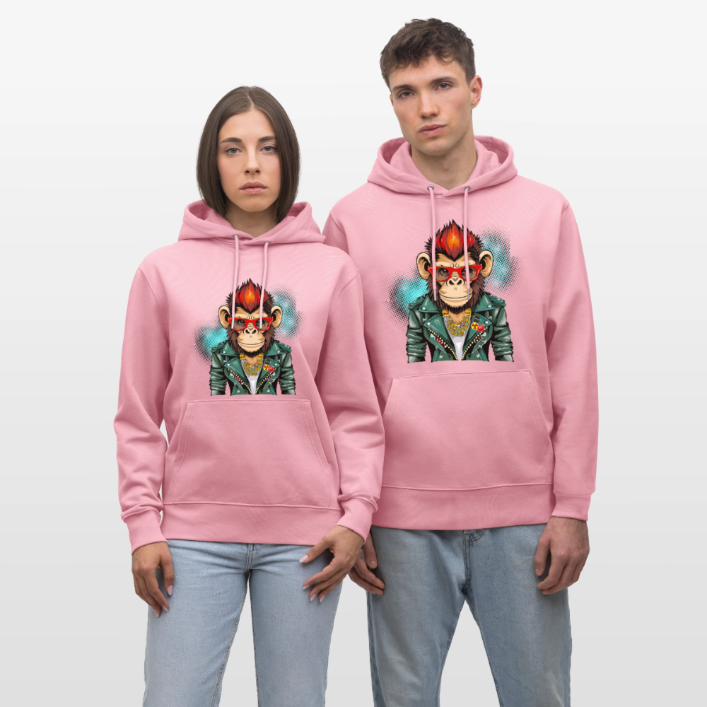 Unisex Hoodie mit MONKEY PRINT - Lila Traum