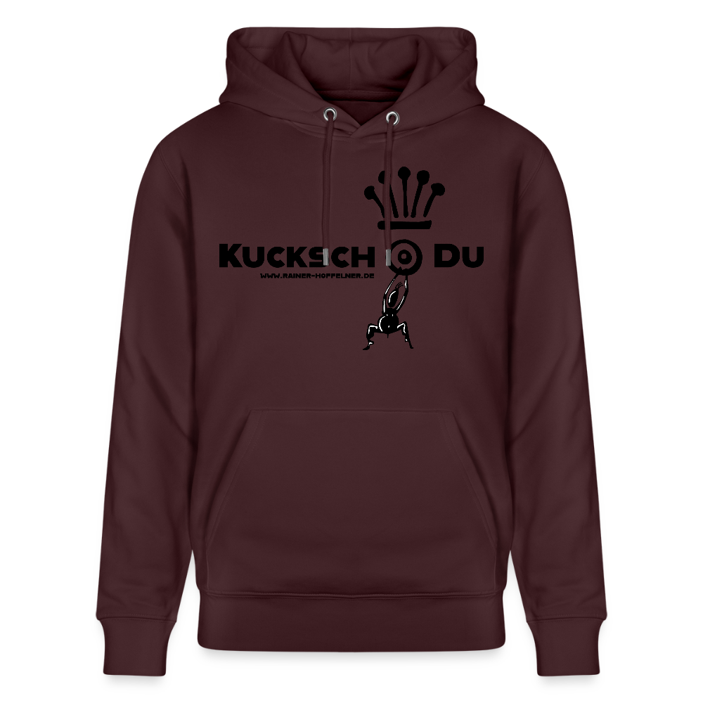 Unisex Hoodie mit KUCKSCH DU PRINT - Maroon