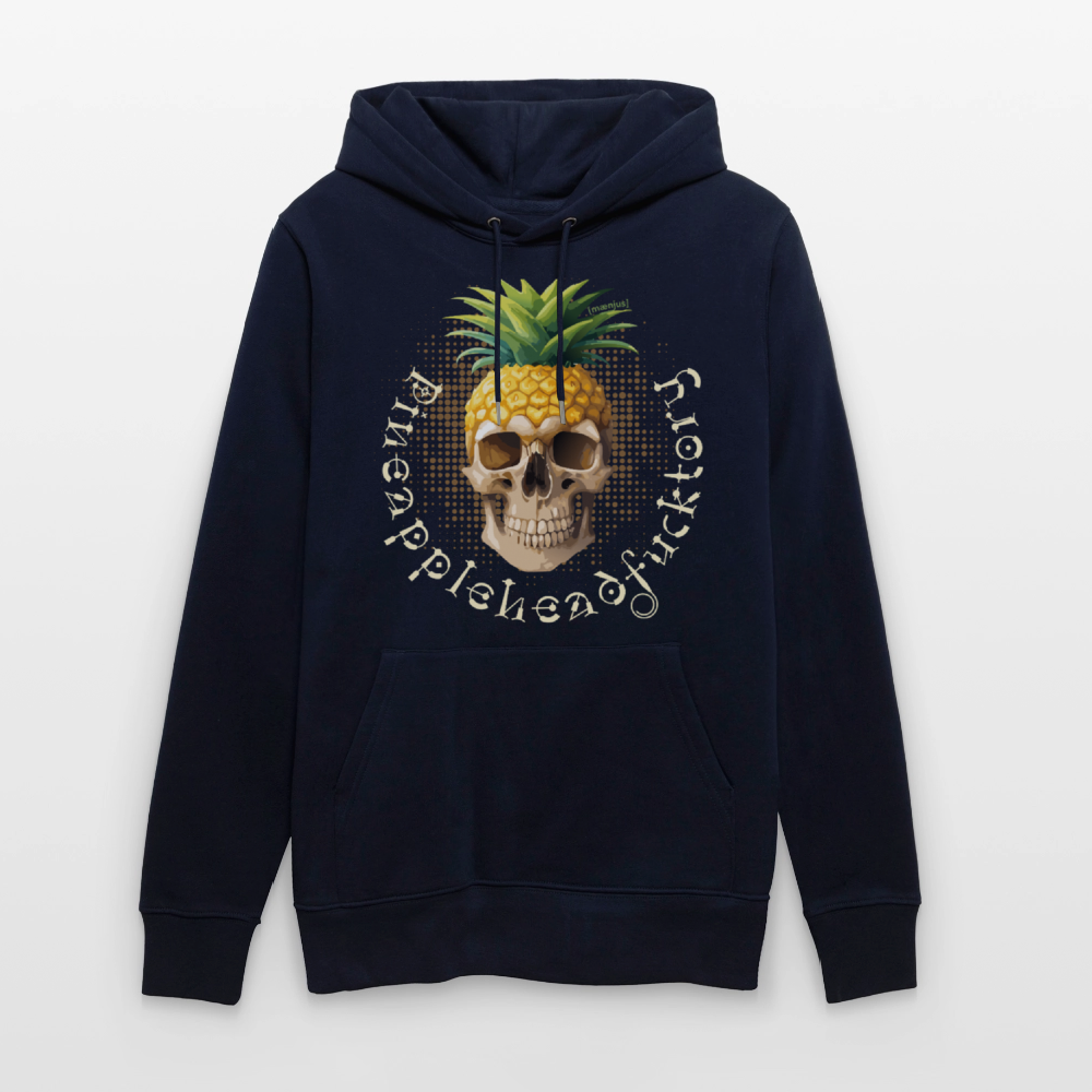Unisex Hoodie mit PINEAPPLE SKULL PRINT - Navy