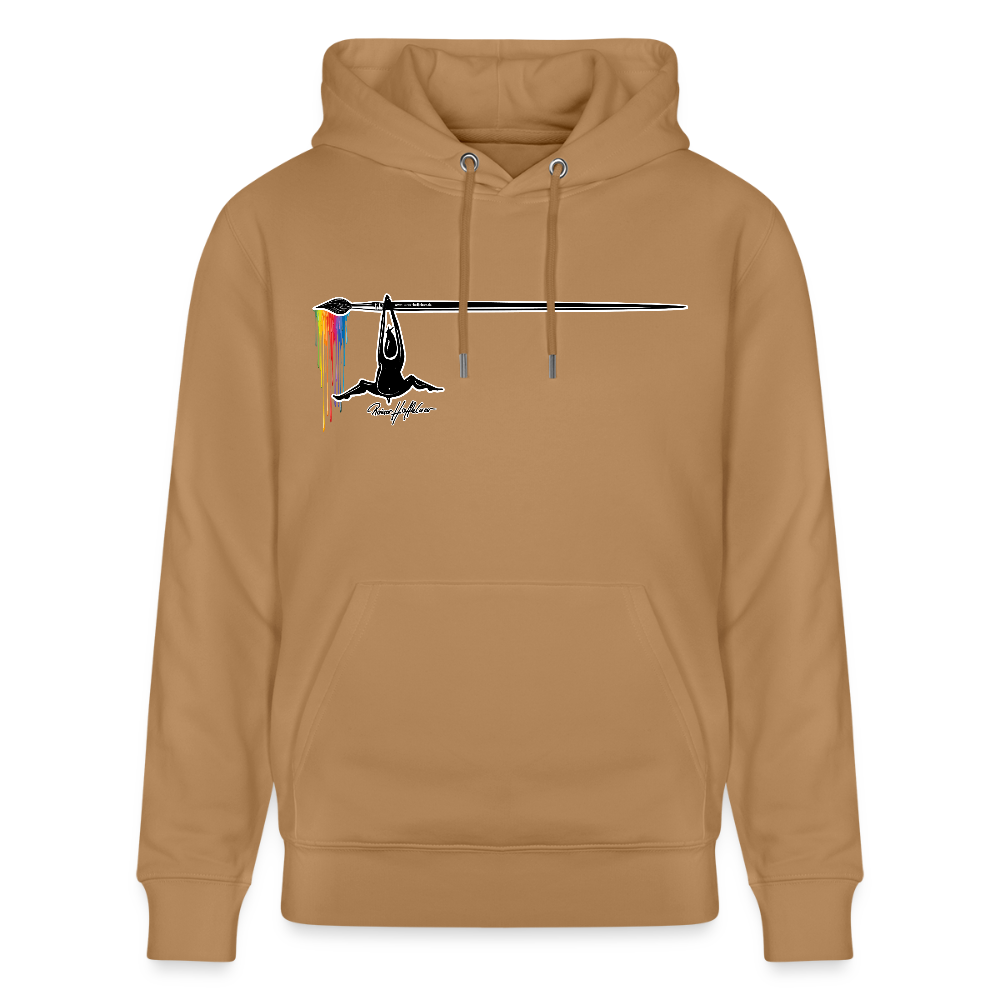 Unisex Hoodie mit TUSCHEMÄNNCHEN PRINT - Karamell