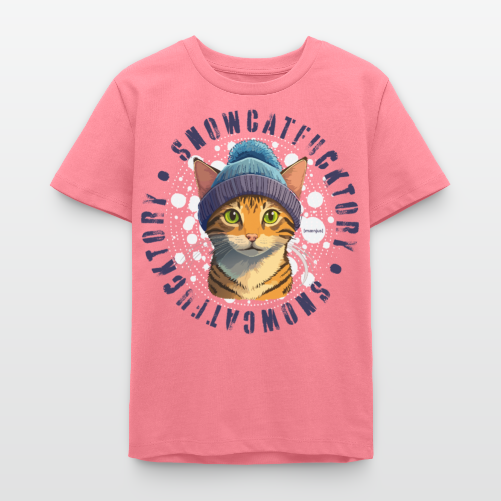 MNJS TEENS Bio T-Shirt mit SNOWCATFUCKTORY PRINT - Pink