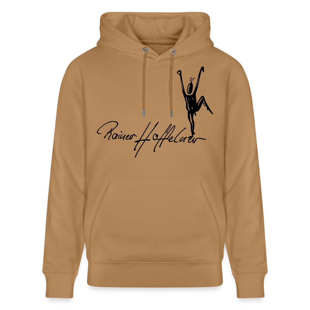 Unisex Bio-Hoodie mit TUSCHEMÄNNCHEN PRINT - Karamell