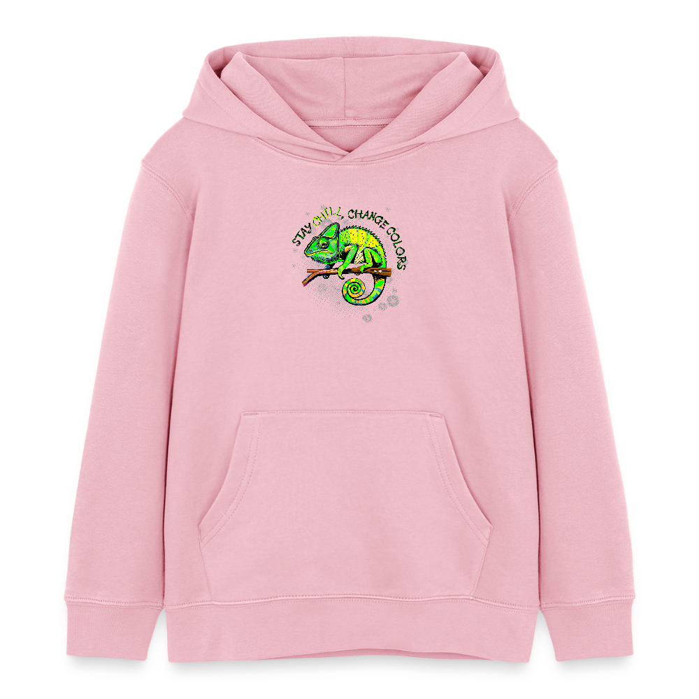 MNJS KIDS Bio-Hoodie mit BE DIFFERENT PRINT - Hellrosa