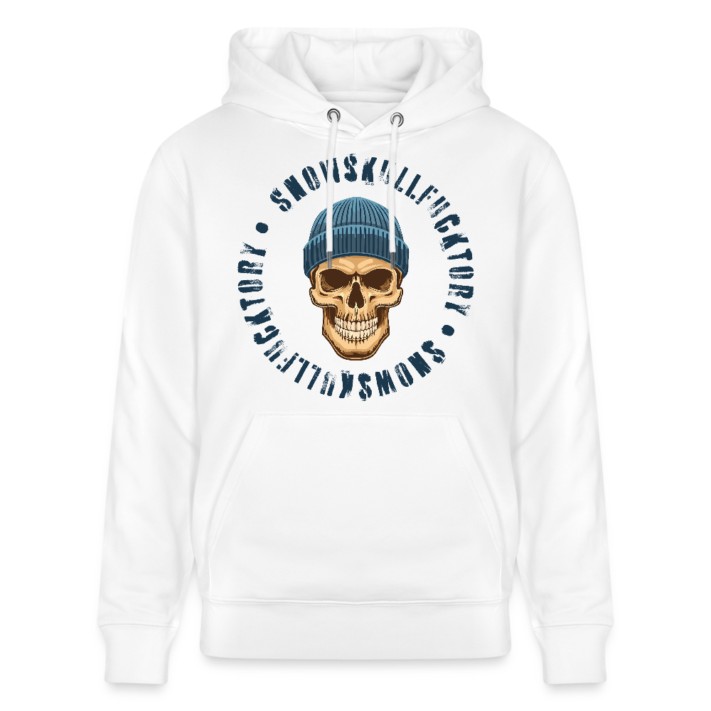 Unisex Hoodie mit SNOWSKULL PRINT - Weiß