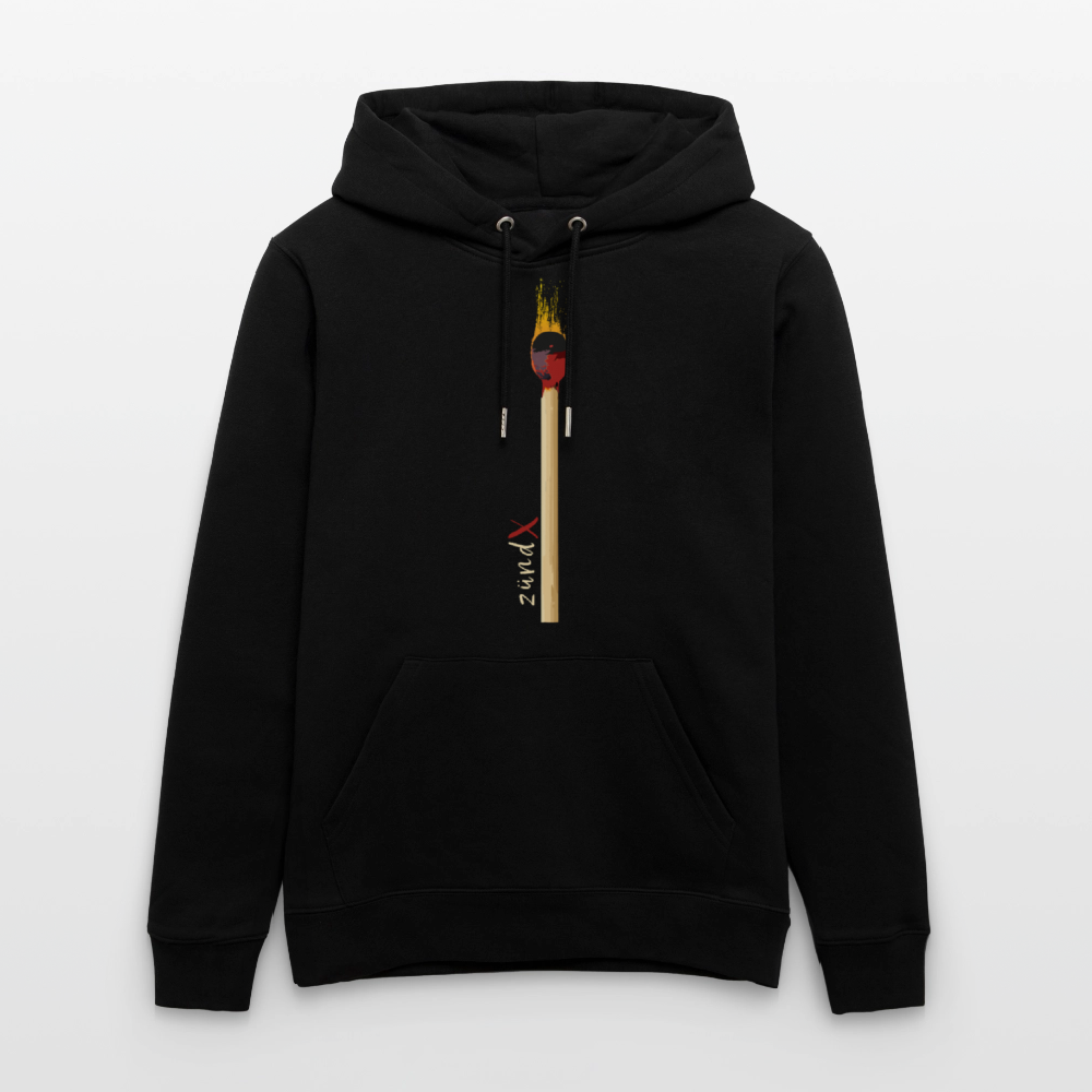 Unisex Hoodie mit zündX PRINT - Schwarz