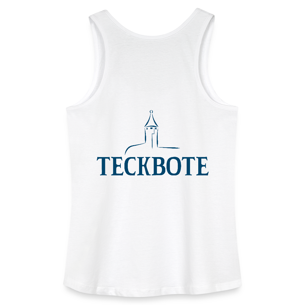 Frauen Bio Tank Top mit TECKBOTE PRINT - Weiß