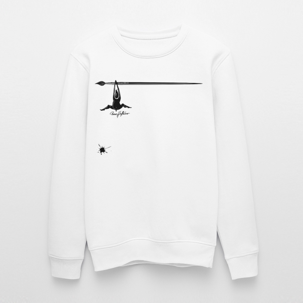 Unisex Bio-Sweatshirt mit MÄNNLE PRINT - Weiß