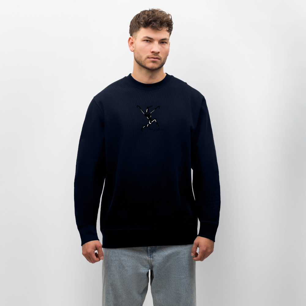 Unisex Bio-Sweatshirt mit TUSCHEWEIBCHEN PRINT - Navy