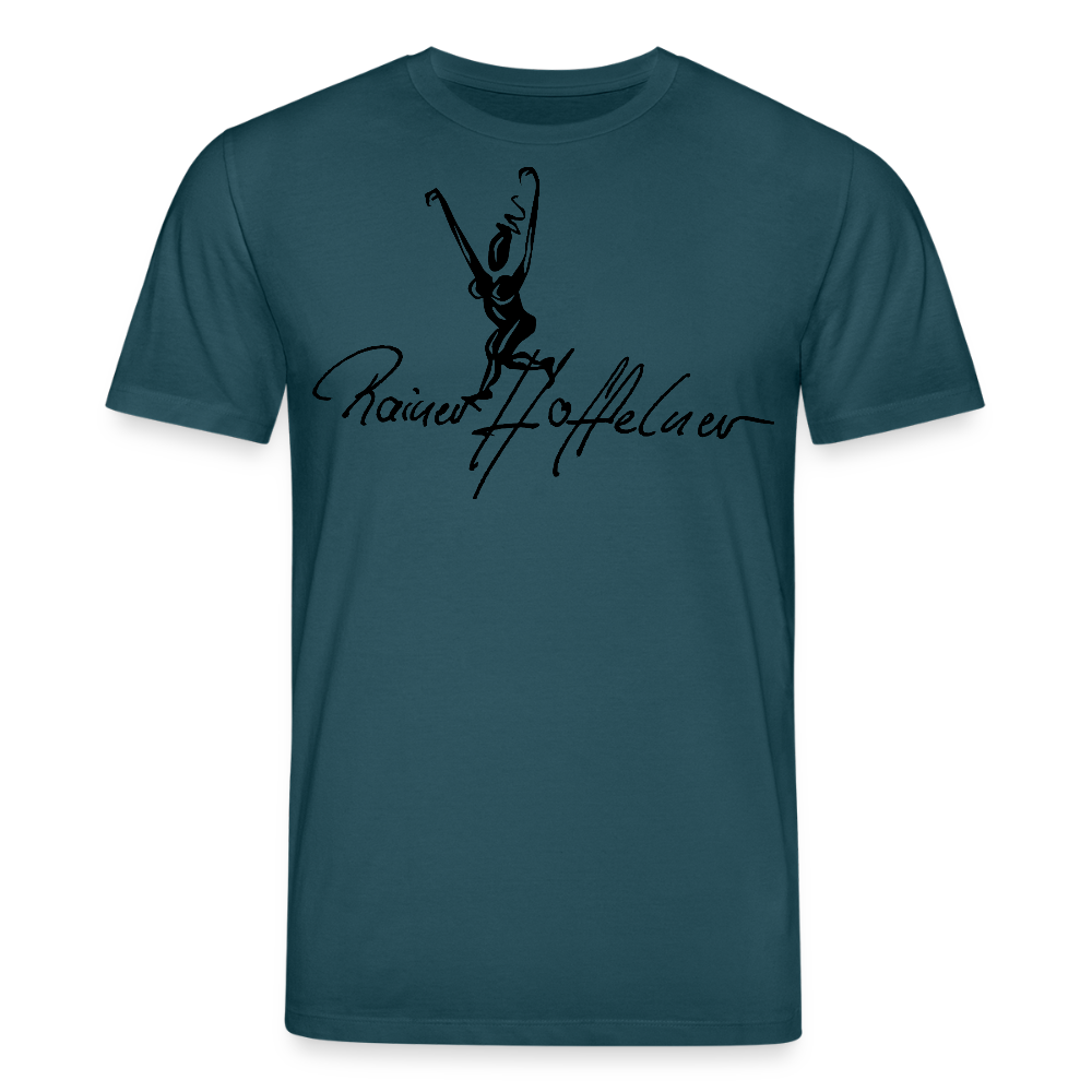 Unisex Bio-T-Shirt mit TUSCHEWEIBCHEN PRINT - Dunkles Petrol