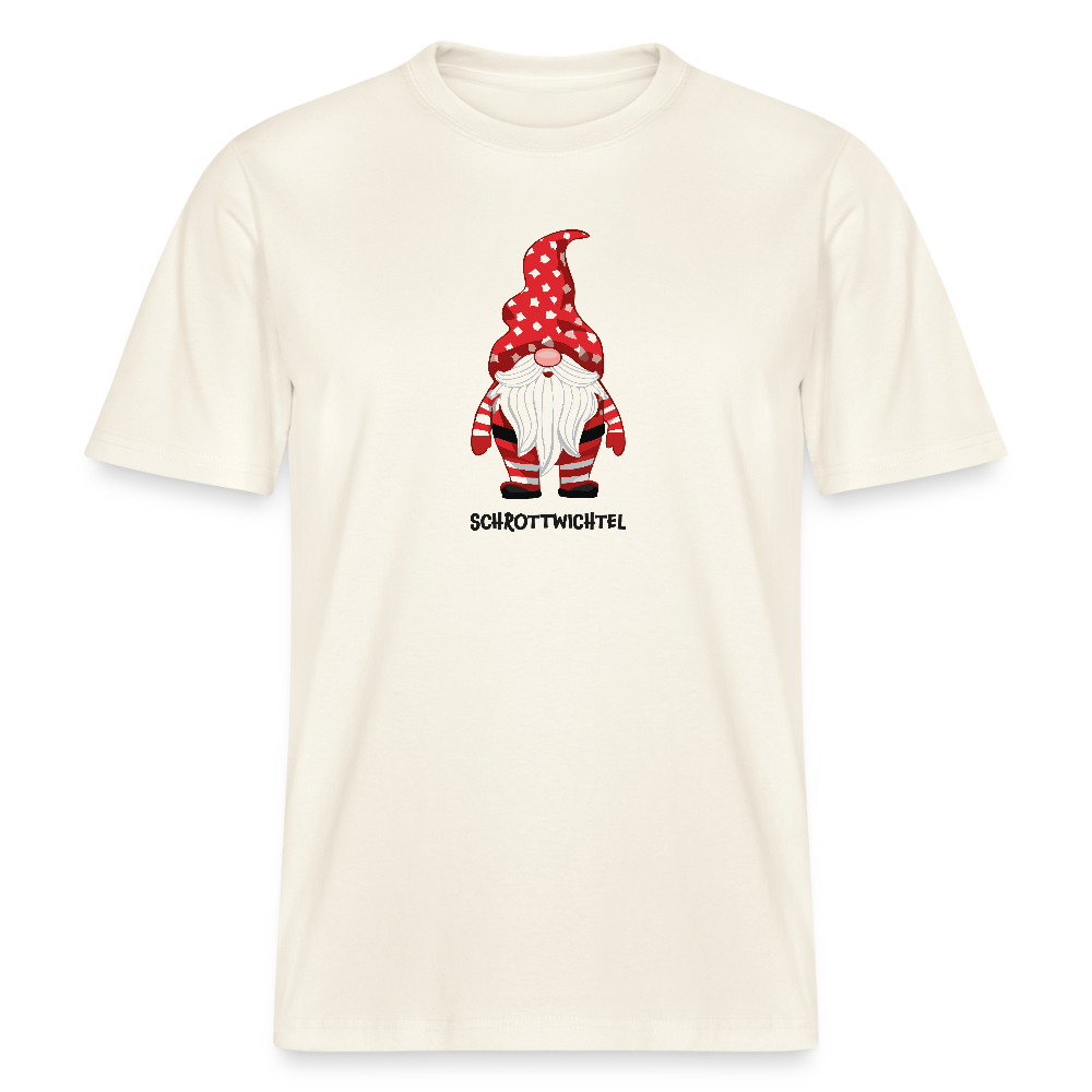 Unisex Bio-T-Shirt mit SCHROTTWICHTEL PRINT - Naturweiß