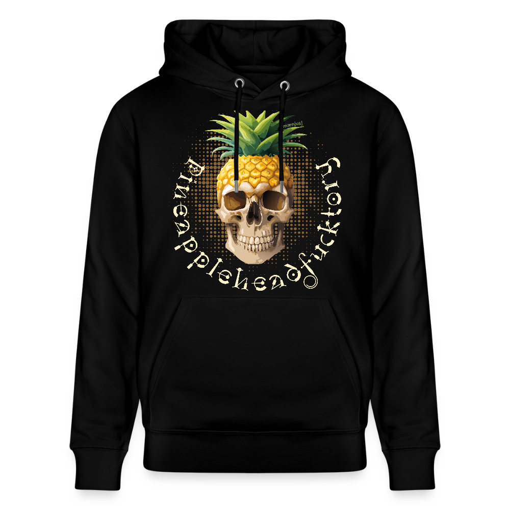 Unisex Hoodie mit PINEAPPLE SKULL PRINT - Schwarz