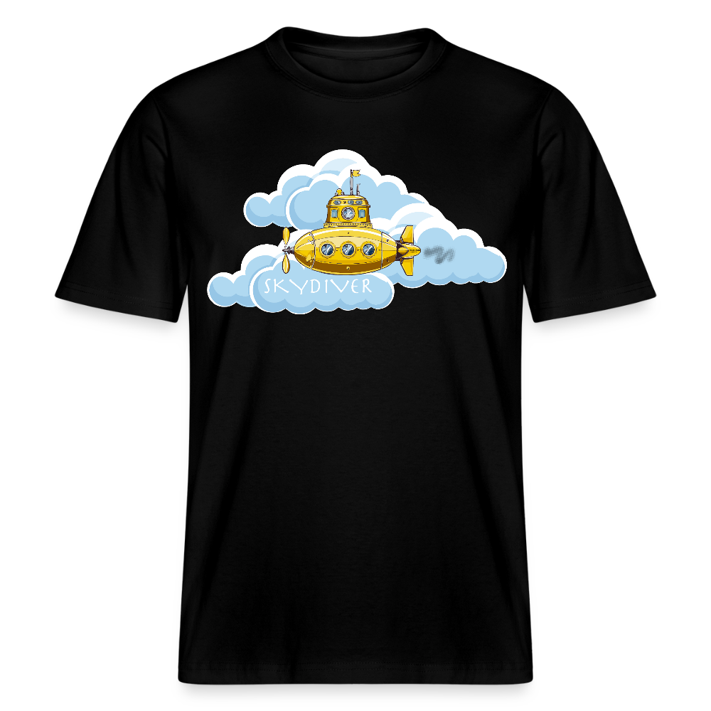 Unisex Bio-T-Shirt mit SKYDIVER PRINT - Schwarz