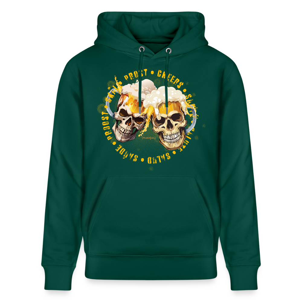 Unisex Bio-Hoodie mit OKTOBERFEST SKULL BOY PRINT - Forest