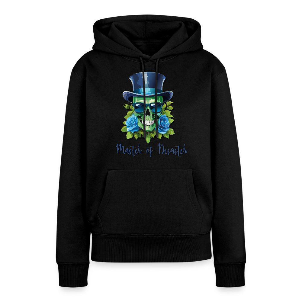 Frauen Premium Hoodie mit MASTER OF DESASTER SKULL PRINT - Schwarz
