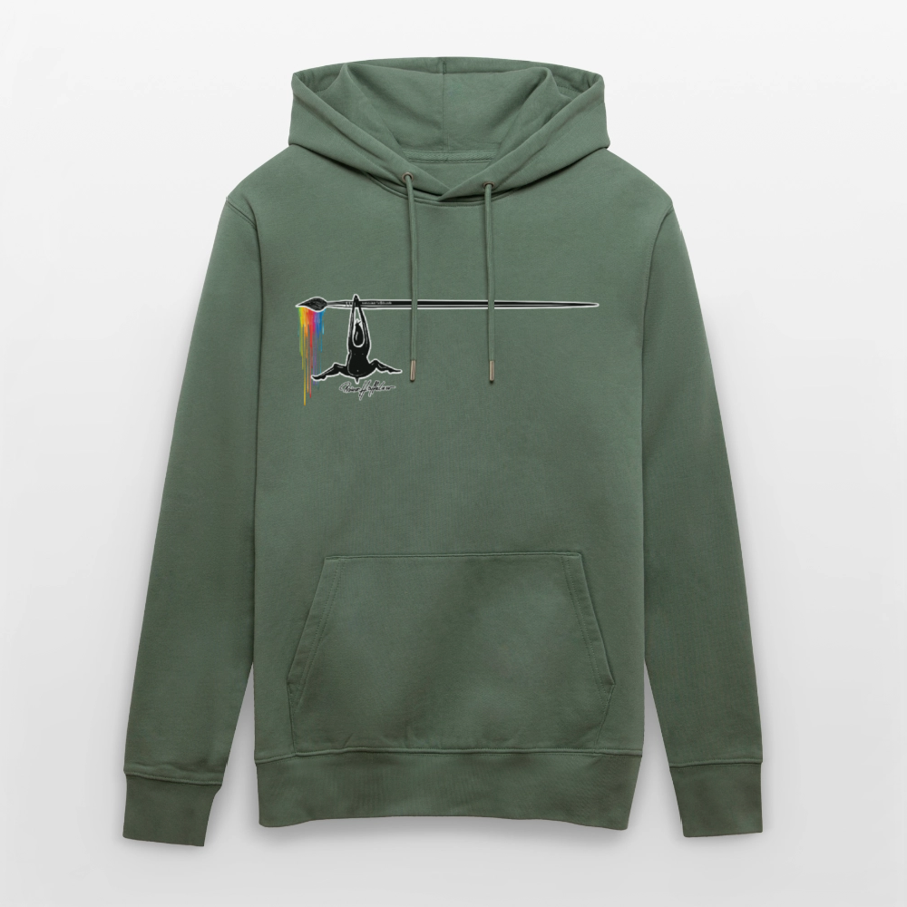 Unisex Hoodie mit TUSCHEMÄNNCHEN PRINT - Tanngrün