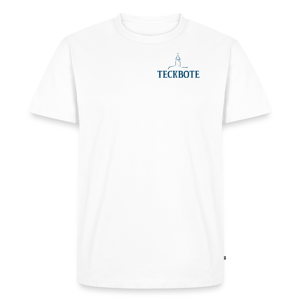 Männer Premium T-Shirt mit TECKBOTE PRINT - Weiß