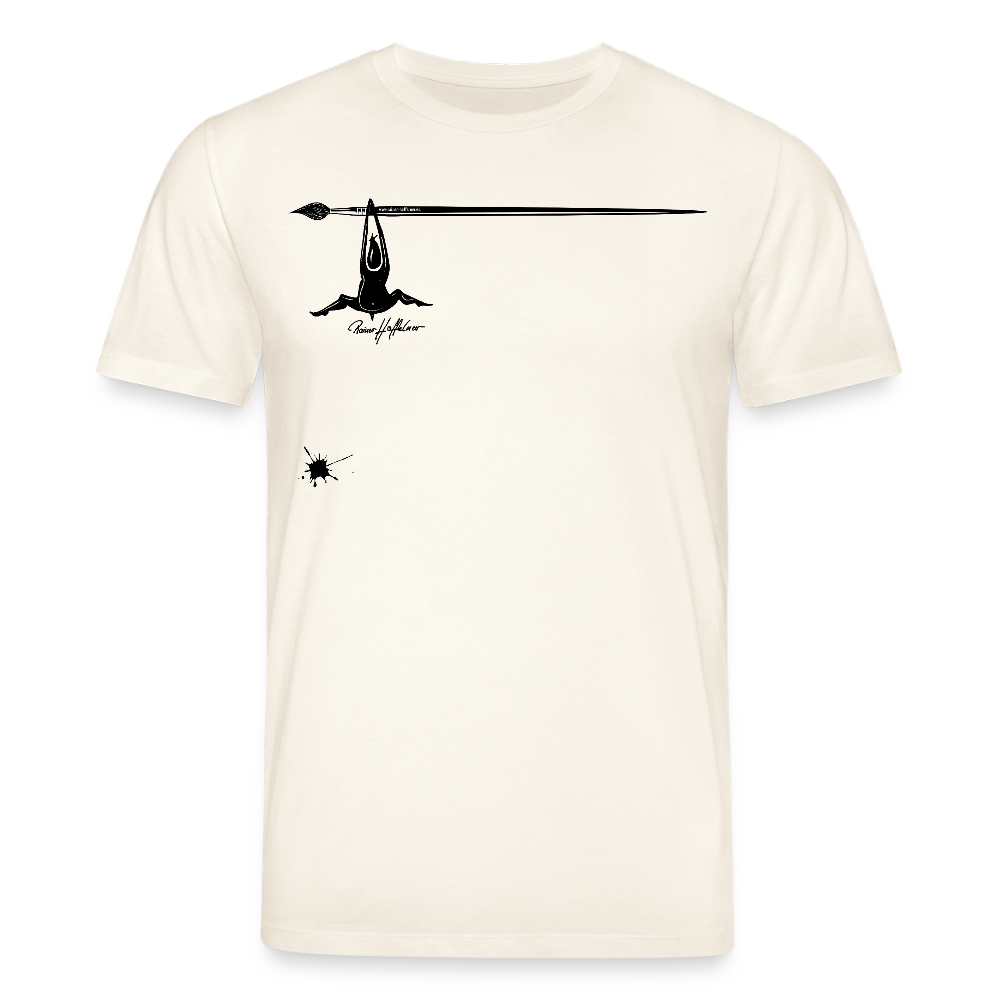 Unisex Bio-T-Shirt mit MÄNNLE PRINT - Naturweiß