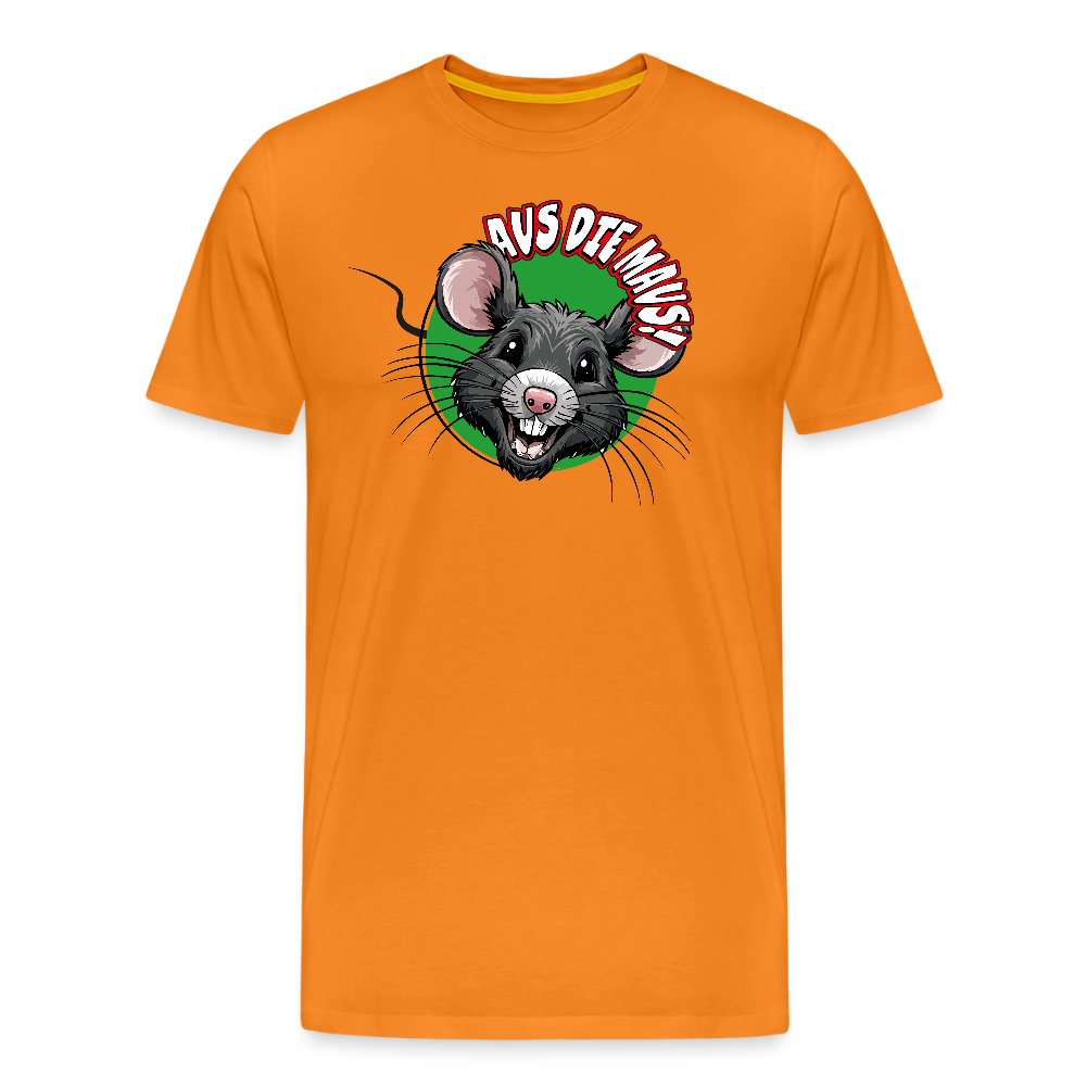 Männer Premium T-Shirt mit AUS DIE MAUS PRINT - Orange