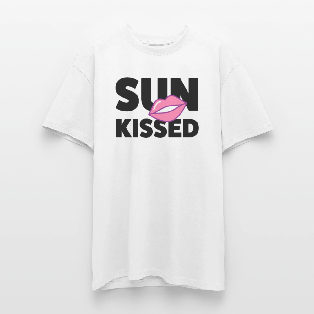 Heavy Oversize T-Shirt mit SUN KISSED PRINT - Weiß