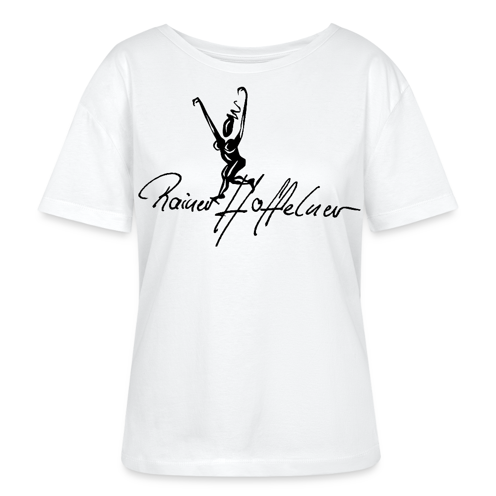 Frauen T-Shirt mit TUSCHEWEIBCHEN PRINT - Weiß