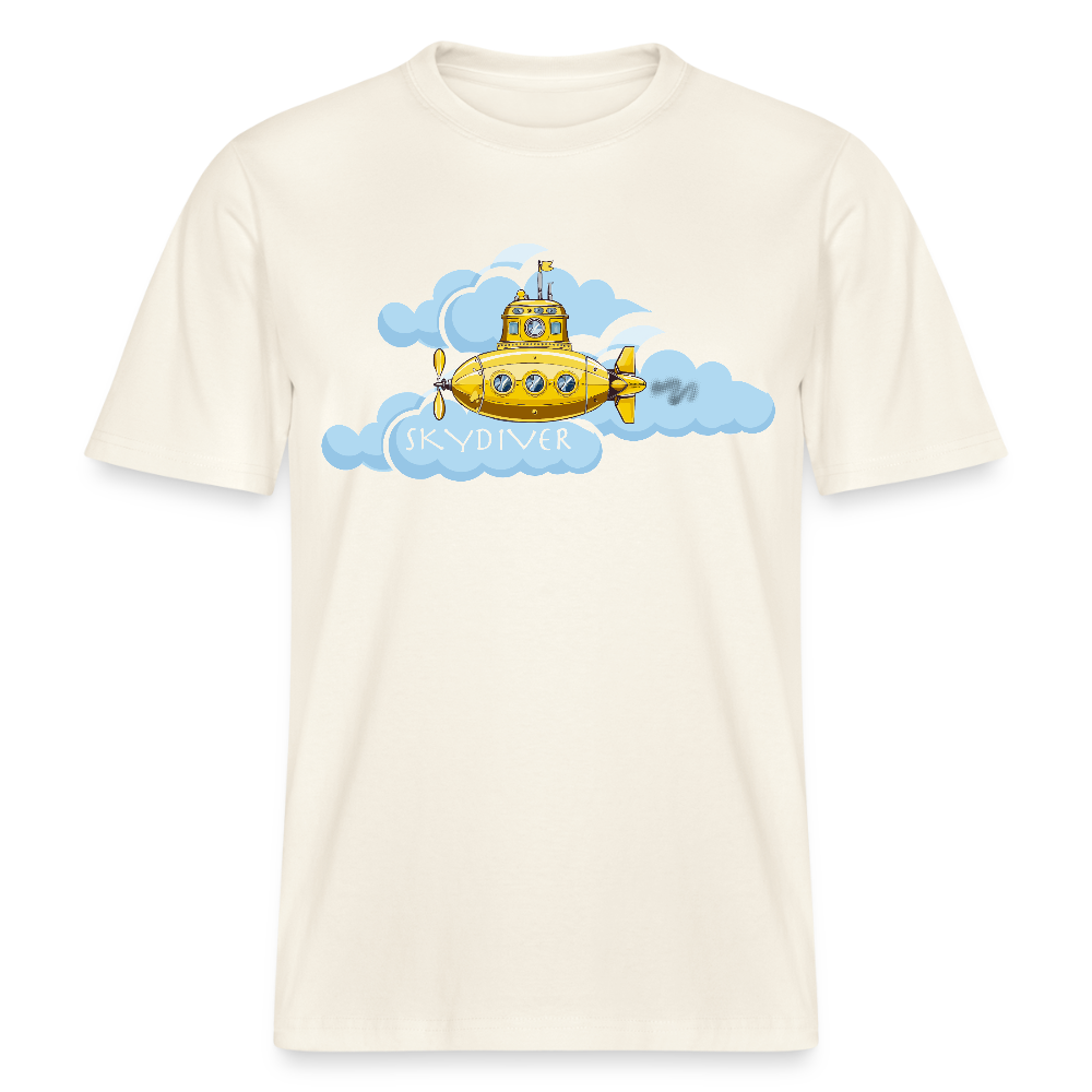 Unisex Bio-T-Shirt mit SKYDIVER PRINT - Naturweiß