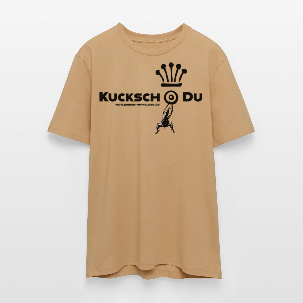 Unisex Bio-T-Shirt mit KUCKSCH DU PRINT - Karamell