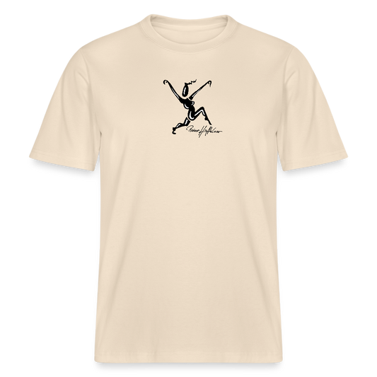 Unisex Bio-T-Shirt mit TUSCHEWEIBCHEN PRINT - Weißgrau