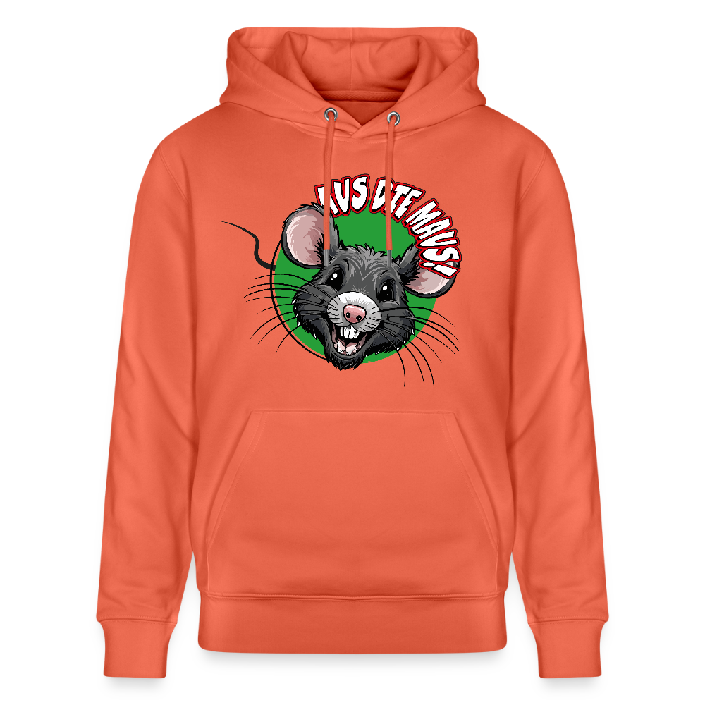Unisex Hoodie mit AUS DIE MAUS PRINT - Hellrot