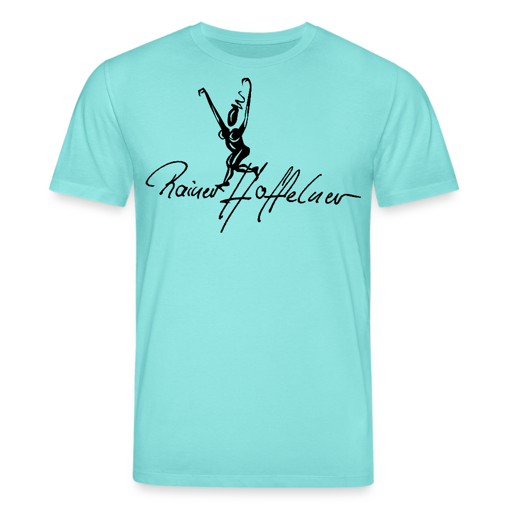 Unisex Bio-T-Shirt mit TUSCHEWEIBCHEN PRINT - Poolblau