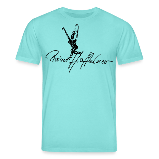 Unisex Bio-T-Shirt mit TUSCHEWEIBCHEN PRINT - Poolblau