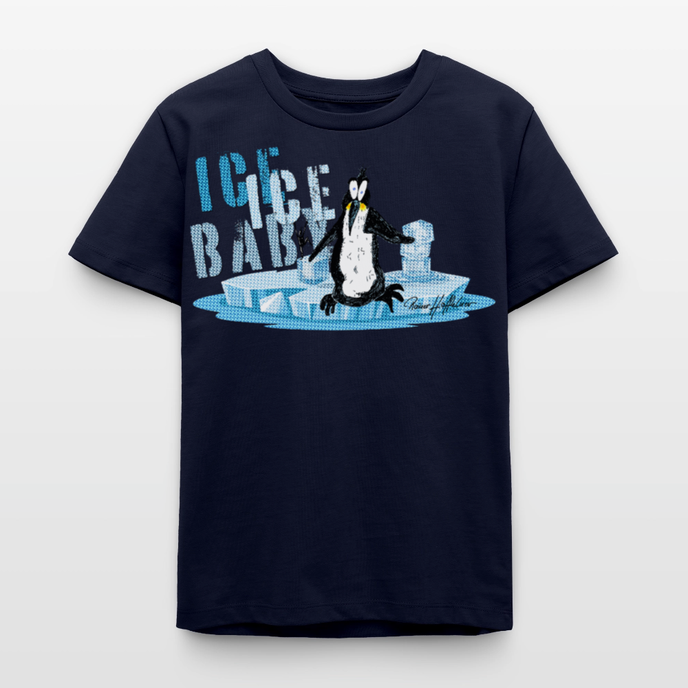MNJS TEENS Bio T-Shirt mit ICE ICE BABY PRINT - Navy