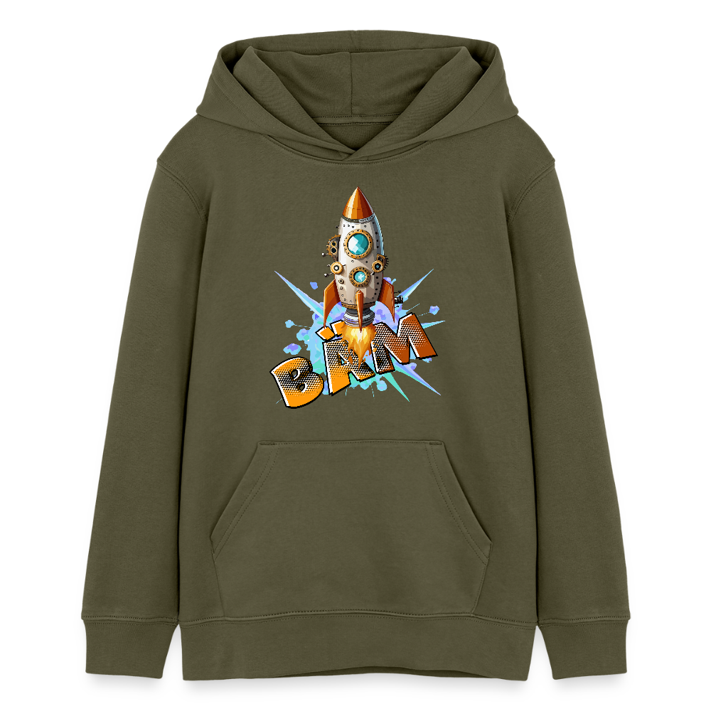 MNJS TEENS Bio-Hoodie mit BÄM PRINT - Khaki