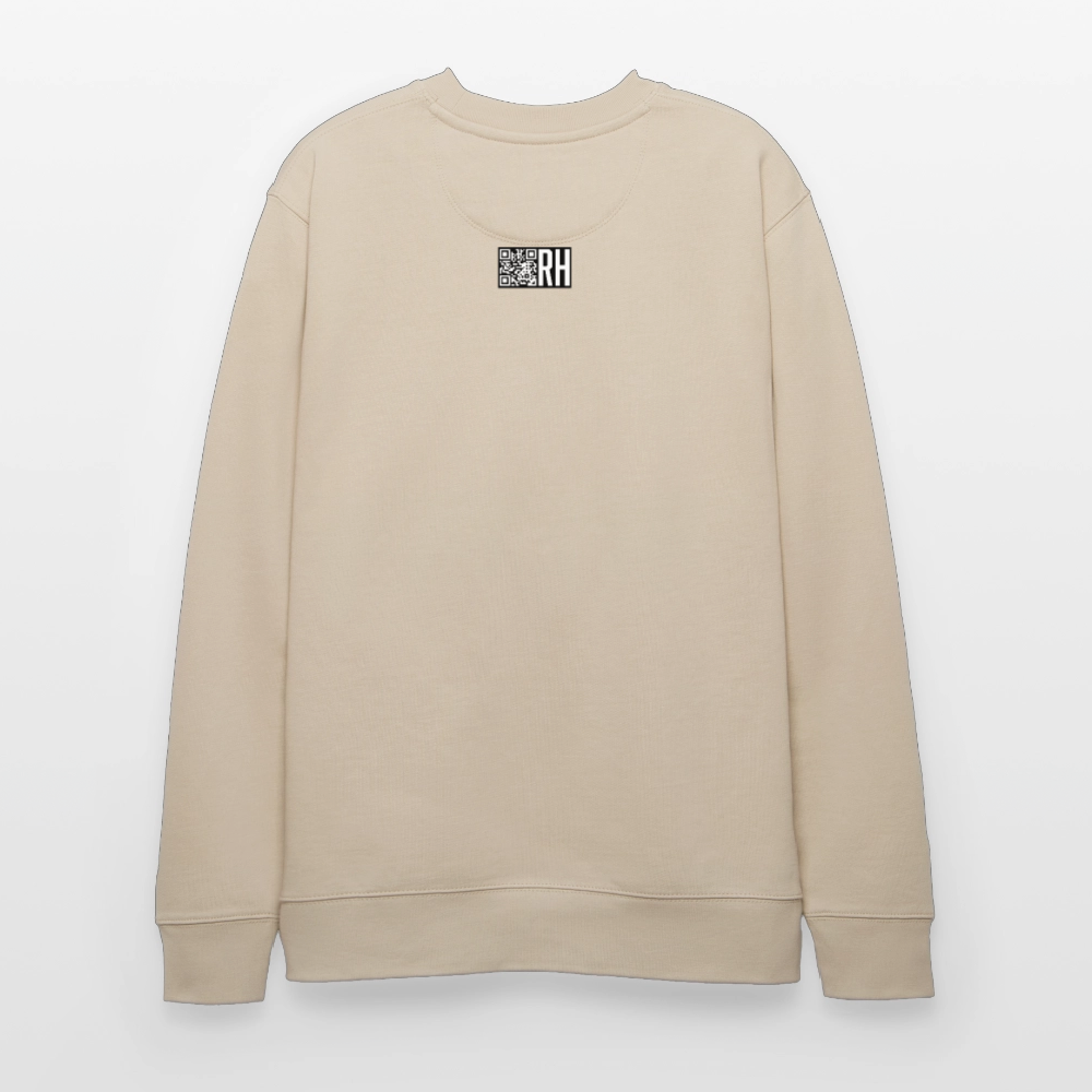 Unisex Bio-Sweatshirt mit TUSCHEMÄNNCHEN PRINT - Beige