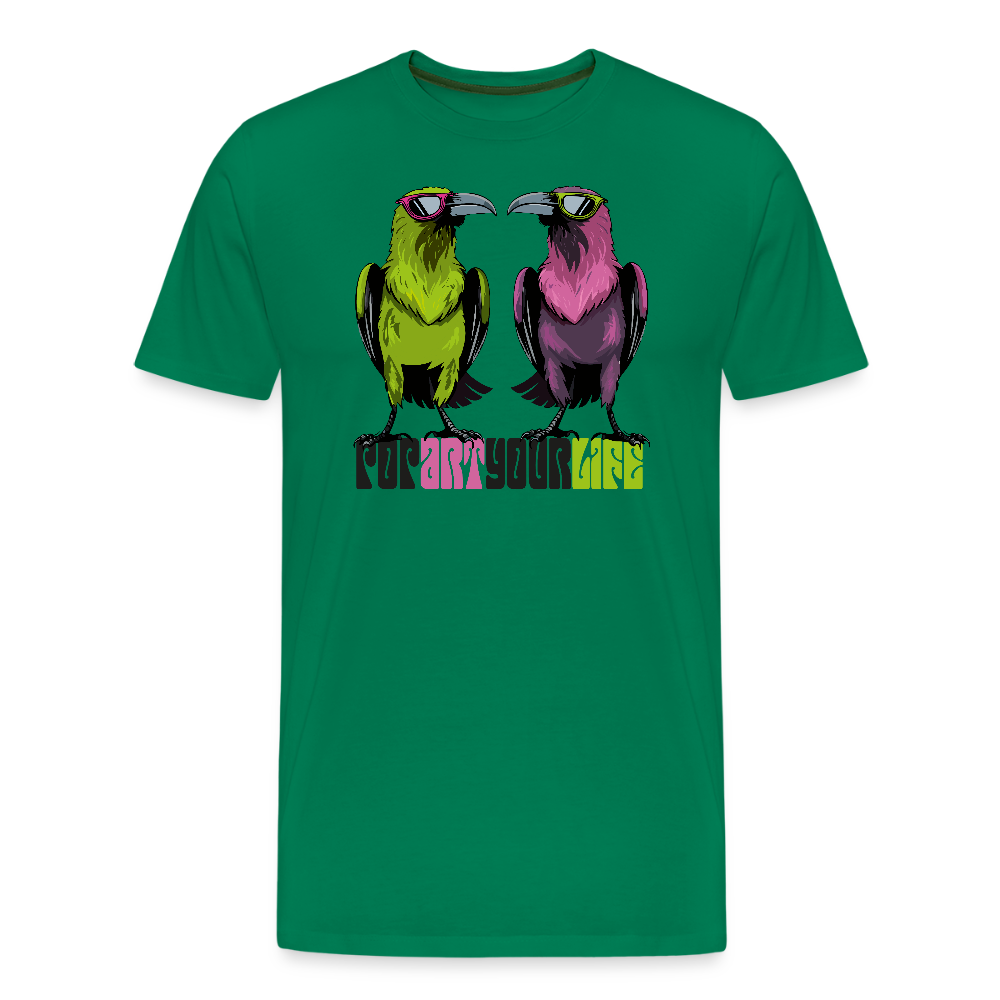 Männer Premium T-Shirt mit POPART YOUR LIFE PRINT - Kelly Green