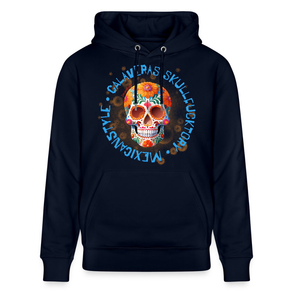 Unisex Hoodie mit CALAVERAS MEXICANSTYLE PRINT - Navy