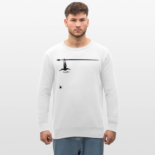 Unisex Bio-Sweatshirt mit MÄNNLE PRINT - Weiß