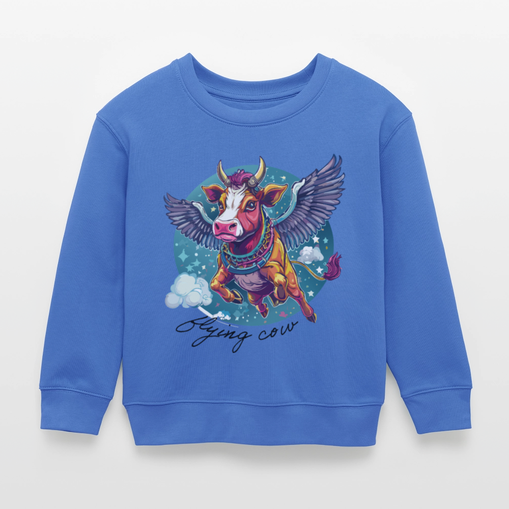 MNJS KIDS Mini Changer Bio Sweatshirt mit FLYING COW PRINT - carolina Blue