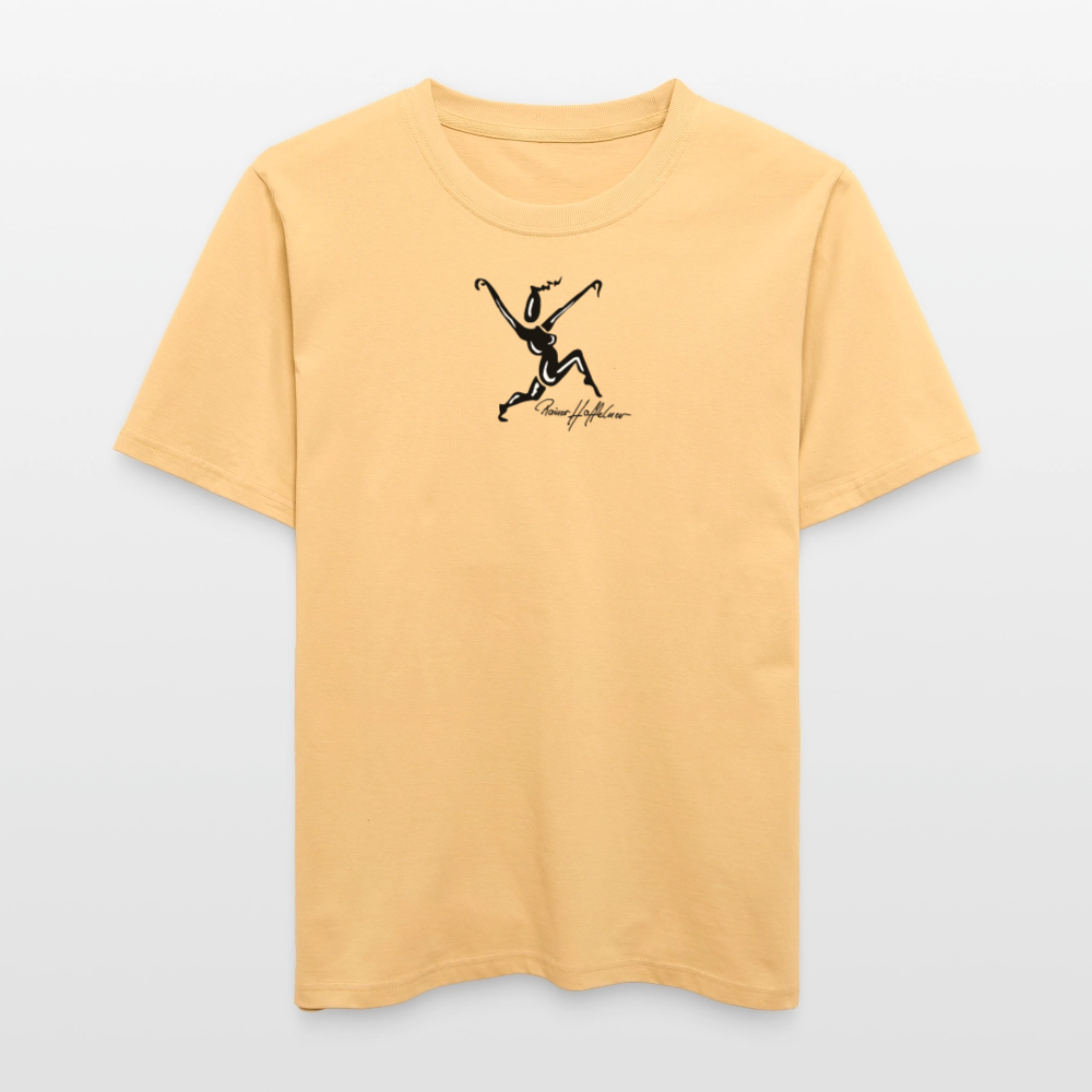 Unisex Bio-T-Shirt mit TUSCHEWEIBCHEN PRINT - Hellgelb